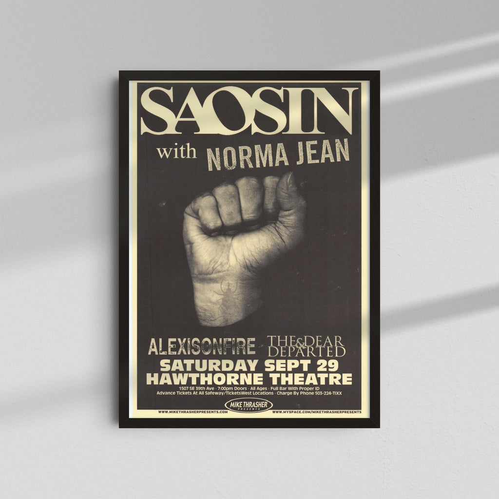 Saosin - Fist Poster