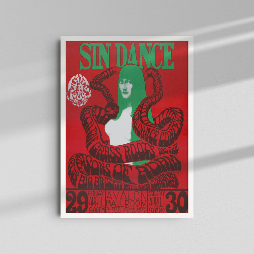 Sin Dance - Red Poster