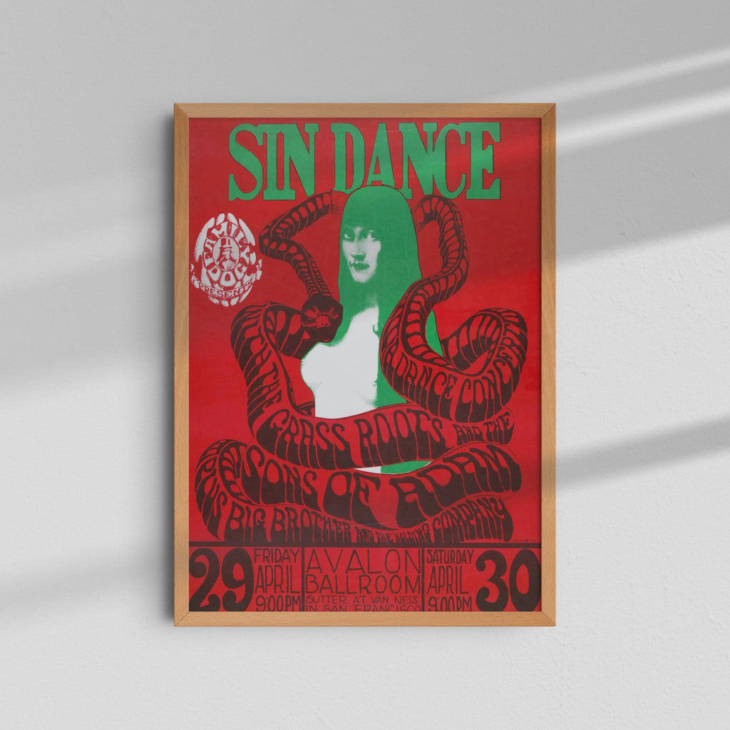 Sin Dance - Red Poster