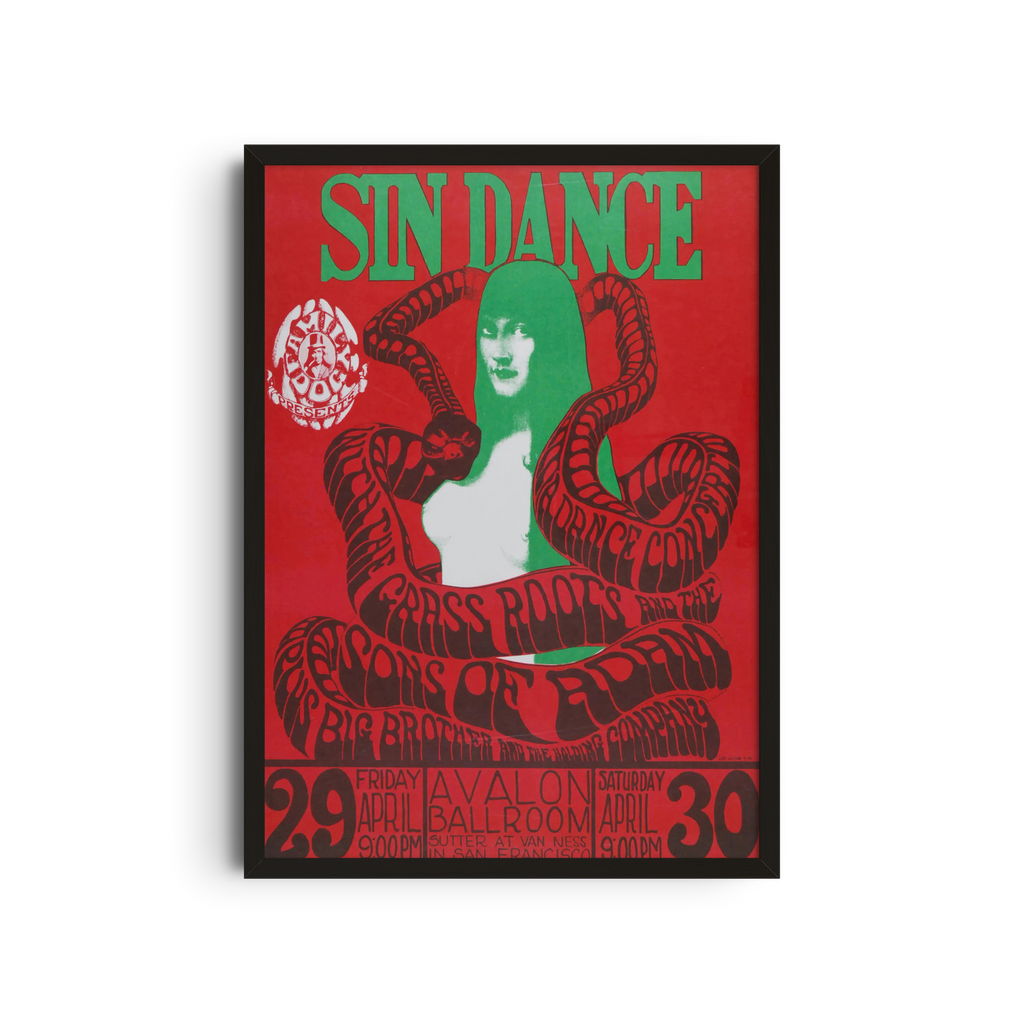 Sin Dance - Red Poster