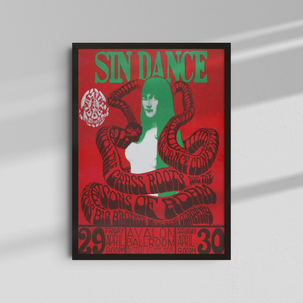 Sin Dance - Red Poster