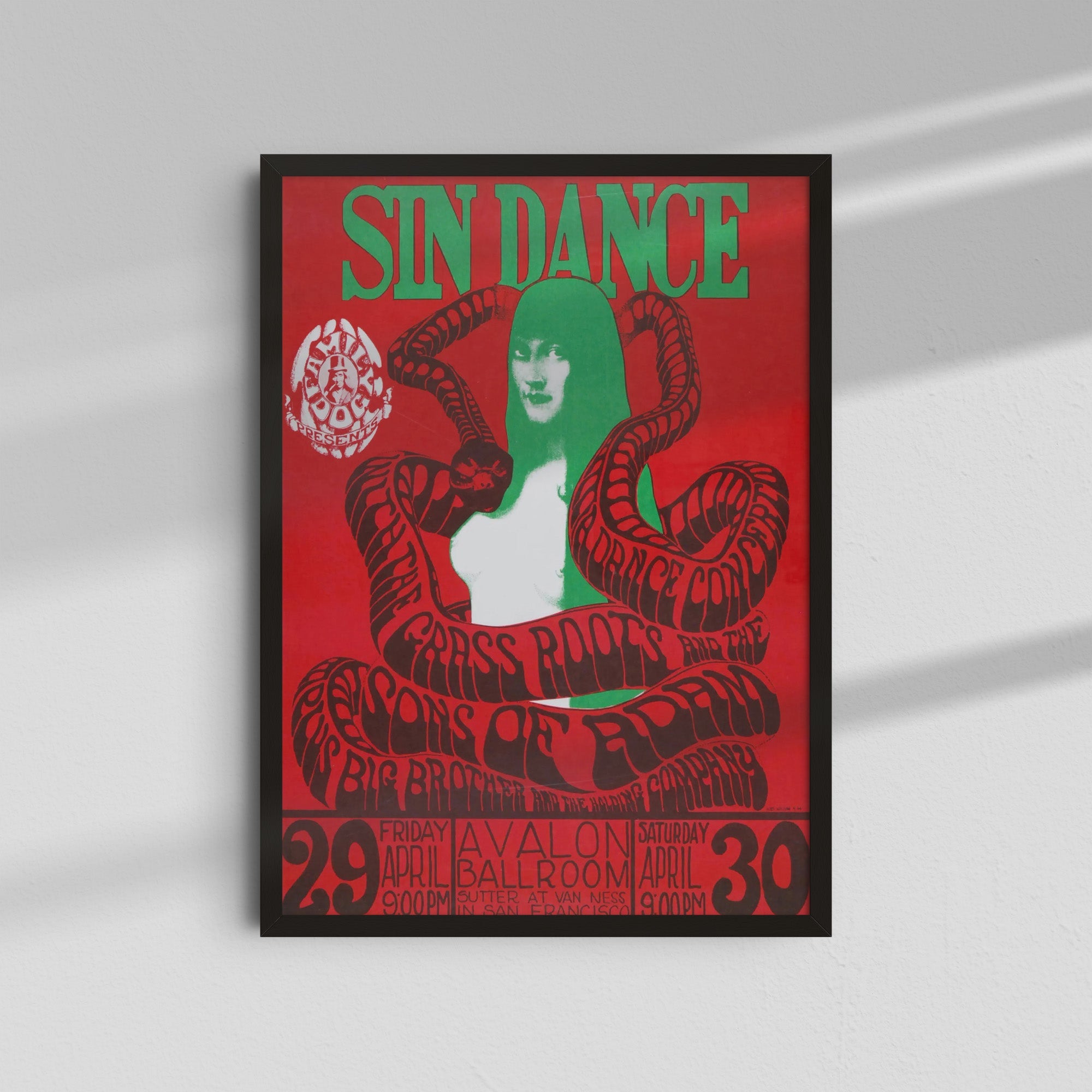 Sin Dance - Red Poster