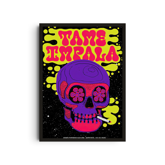 Tame Impala - Pink Skull Poster
