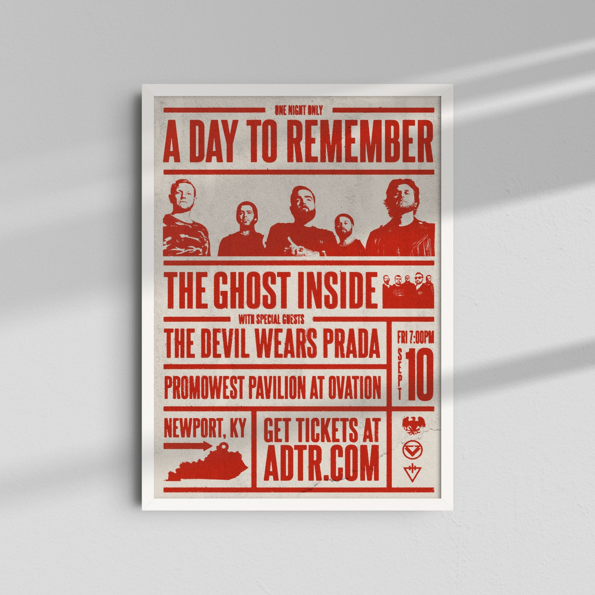 A Day to Remember - Red Poster