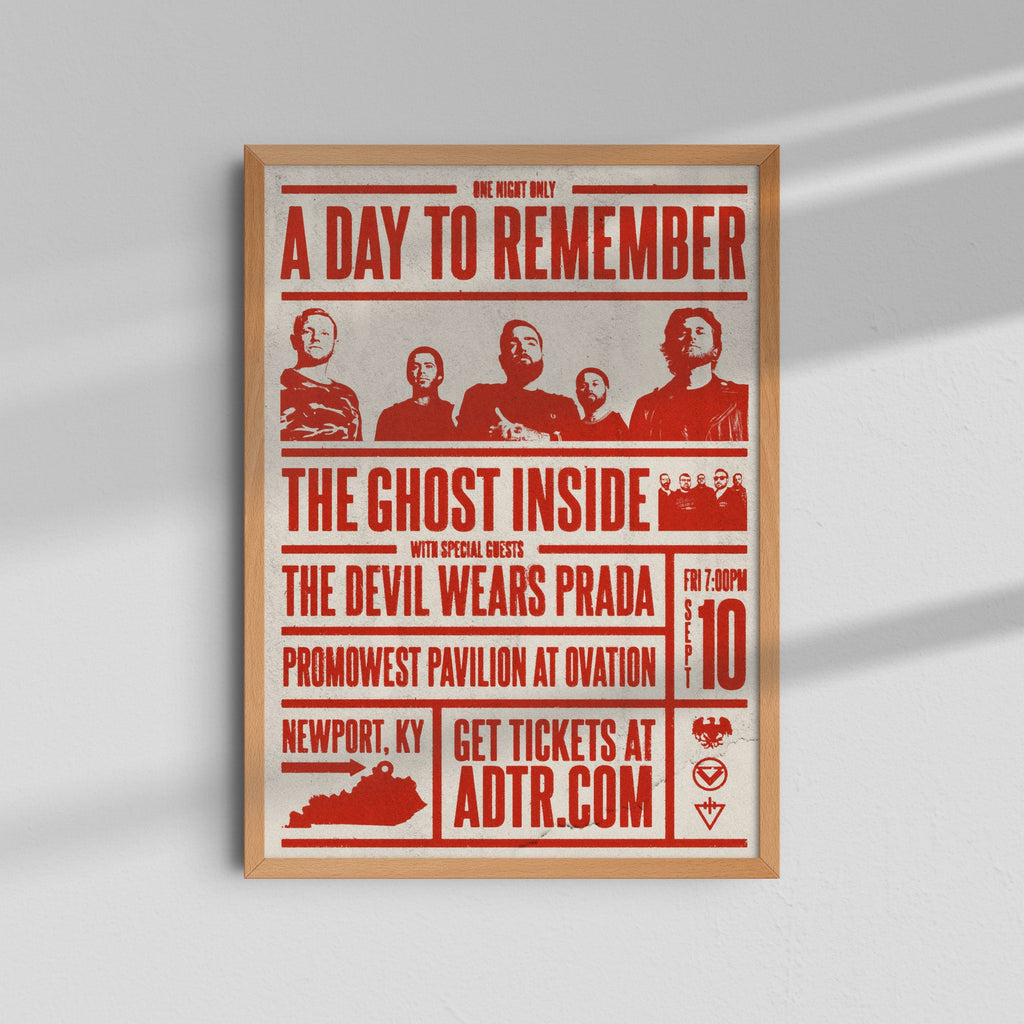 A Day to Remember - Red Poster