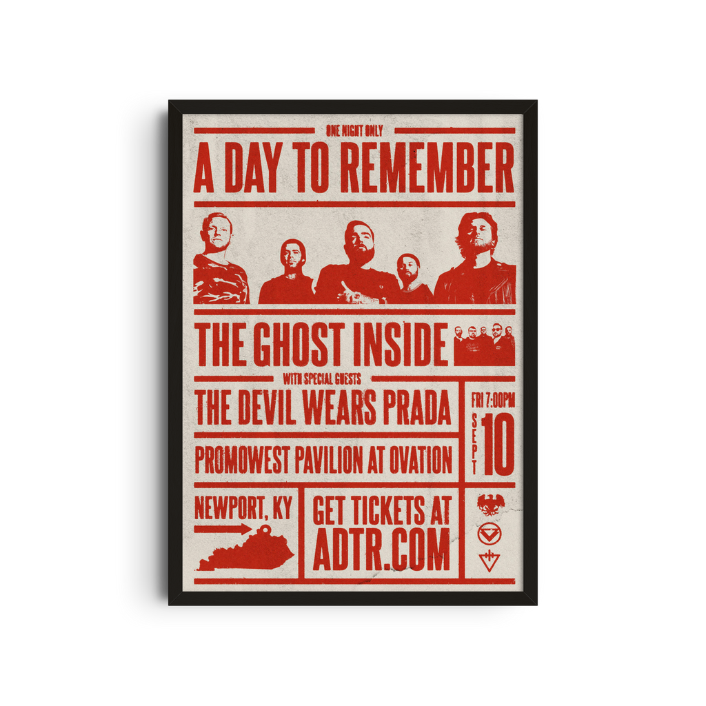 A Day to Remember - Red Poster