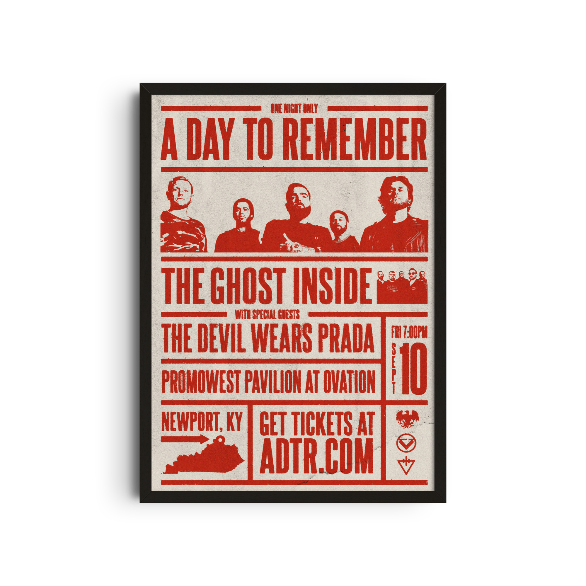 A Day to Remember - Red Poster