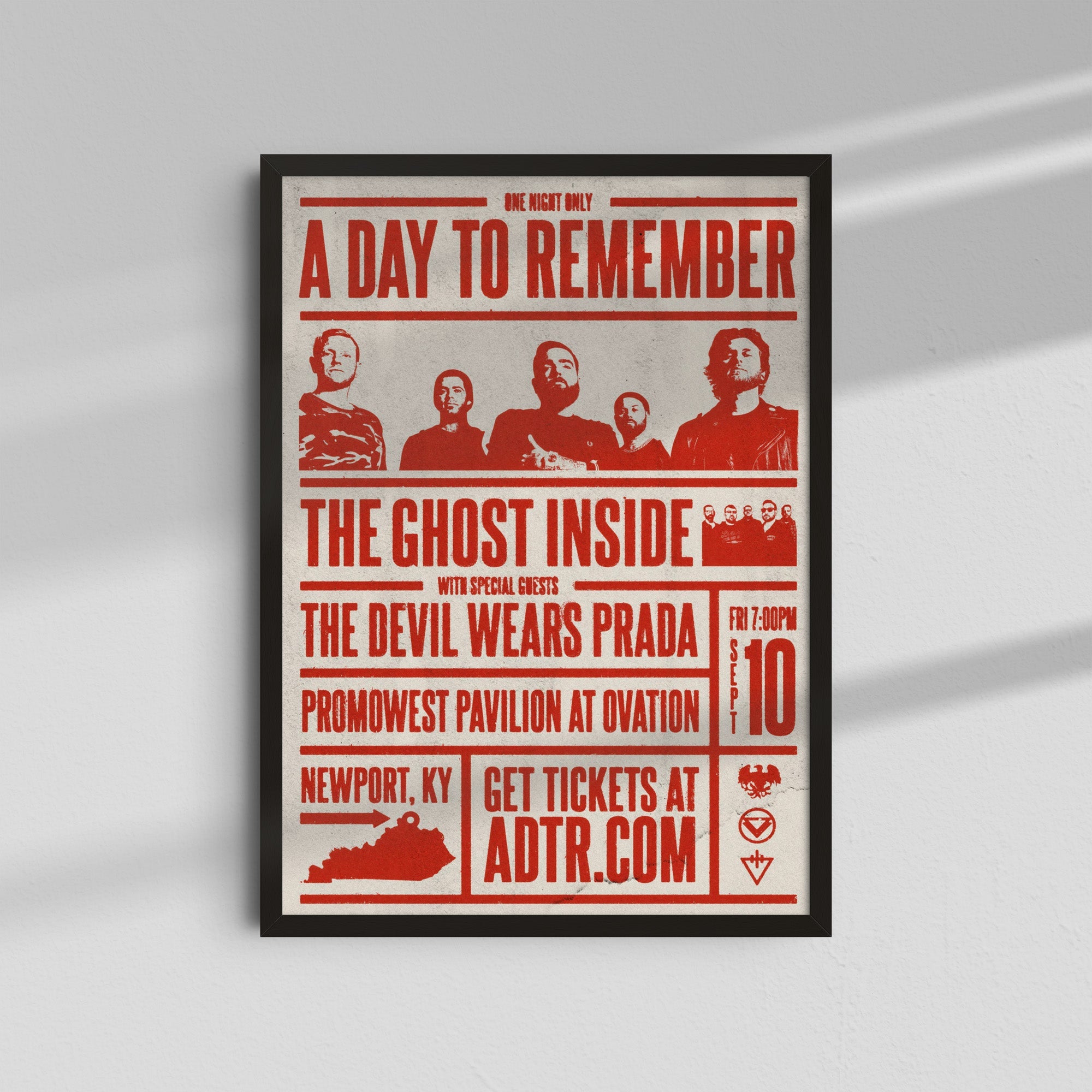 A Day to Remember - Red Poster