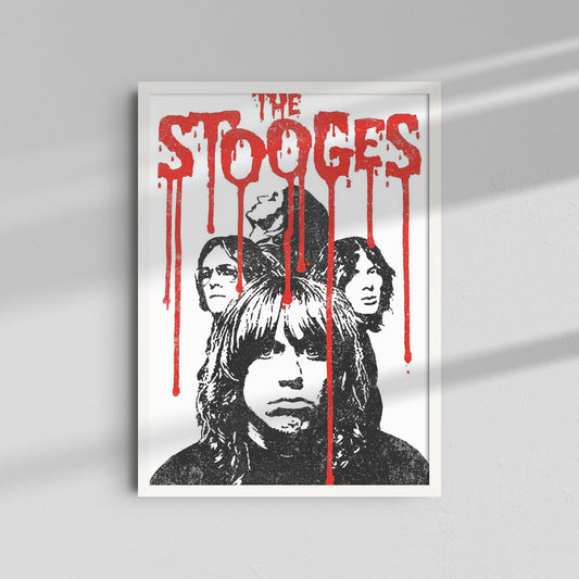 The Stooges - Red Drips Poster
