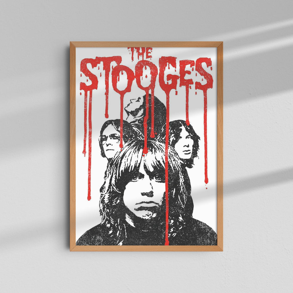 The Stooges - Red Drips Poster
