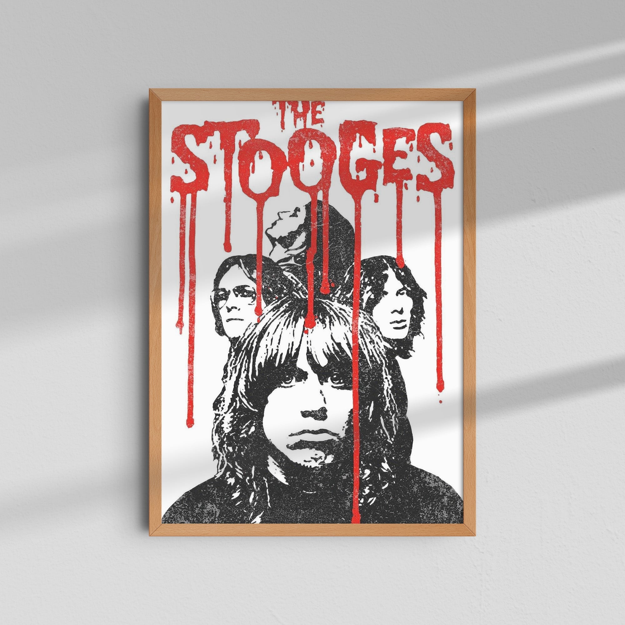 The Stooges - Red Drips Poster