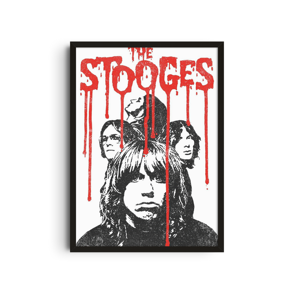 The Stooges - Red Drips Poster