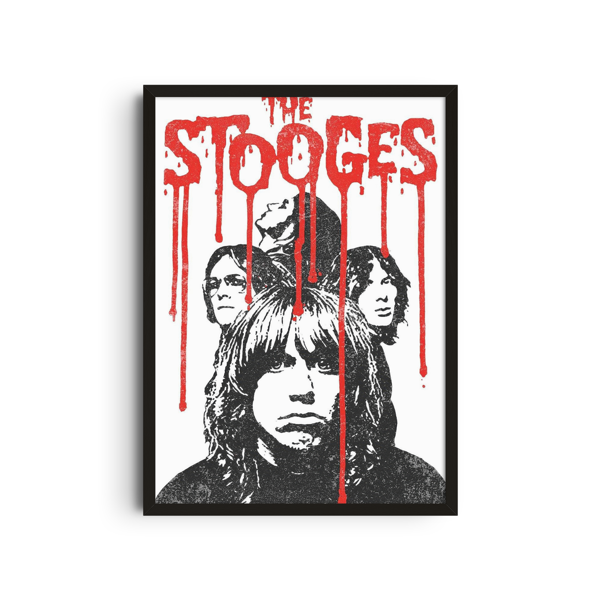 The Stooges - Red Drips Poster