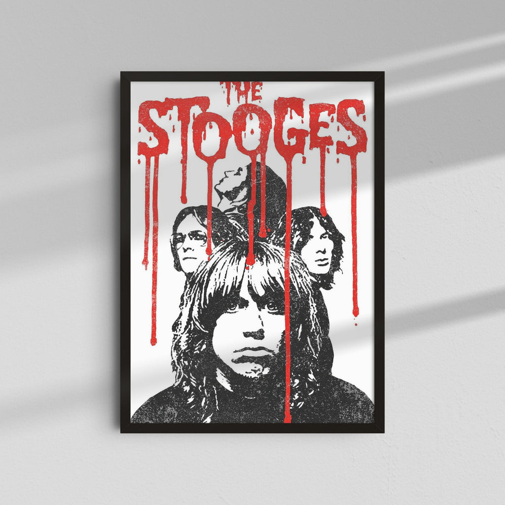 The Stooges - Red Drips Poster