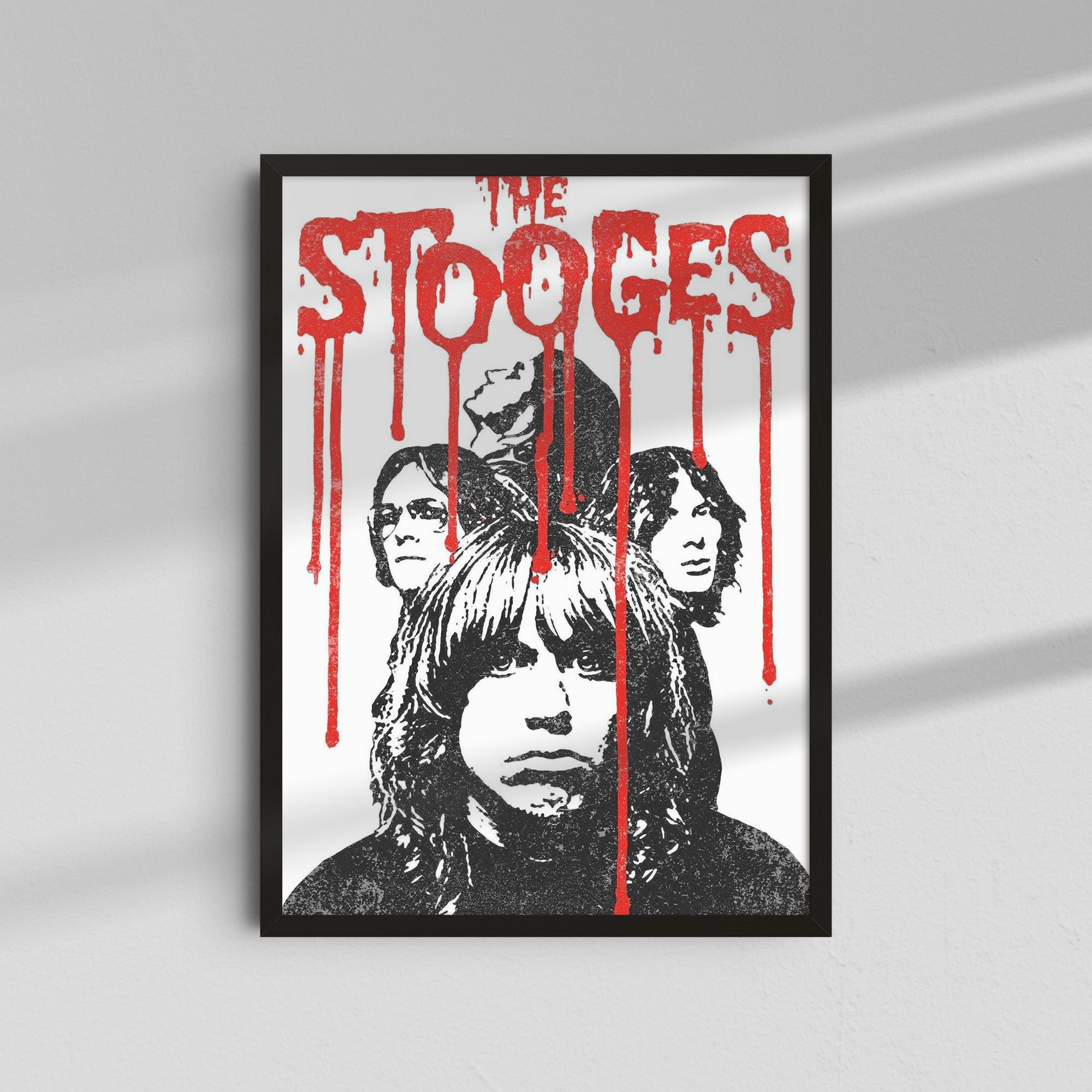 The Stooges - Red Drips Poster