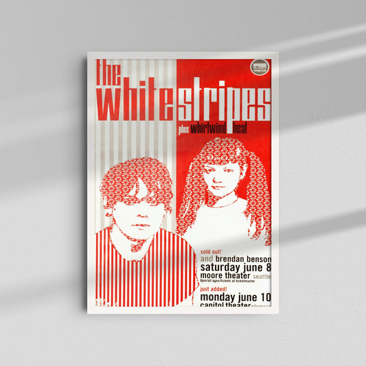 The White Stripes - Striped Poster