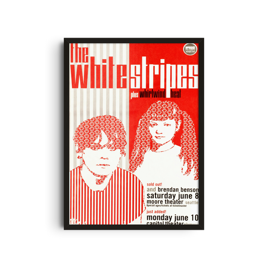 The White Stripes - Striped Poster