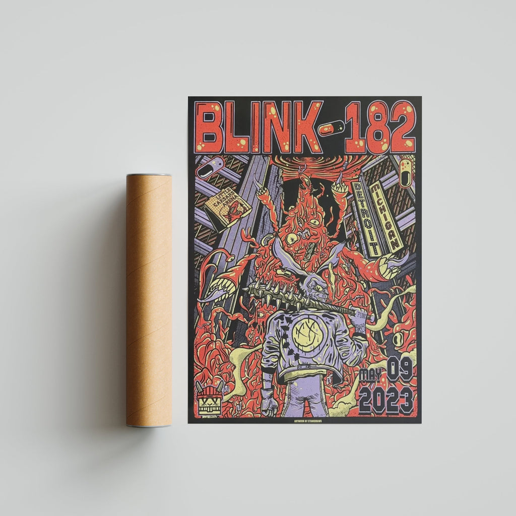 Blink-182 - Red Mayhem Poster