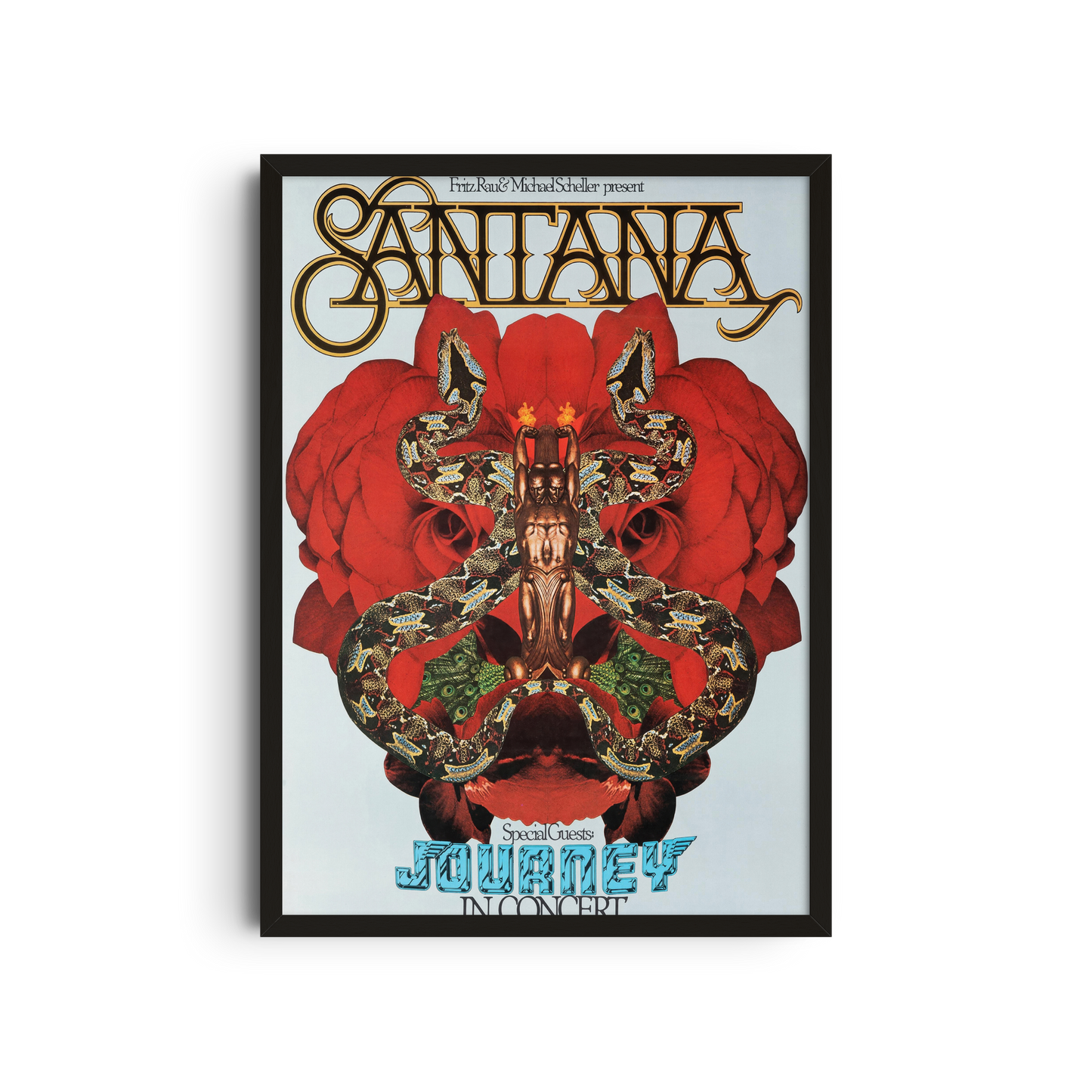 Santana & Journey - Red Mask Poster