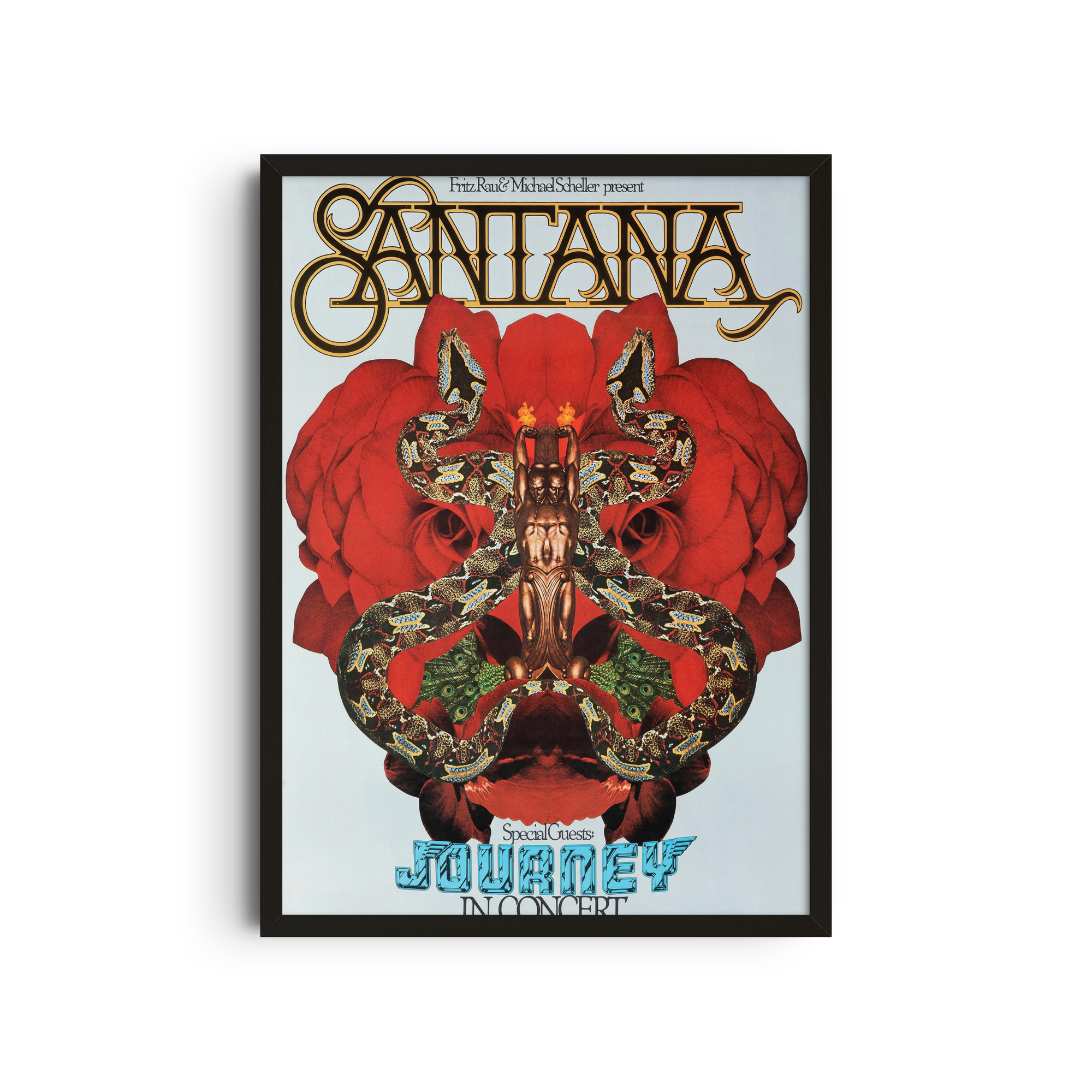 Santana & Journey - Red Mask Poster