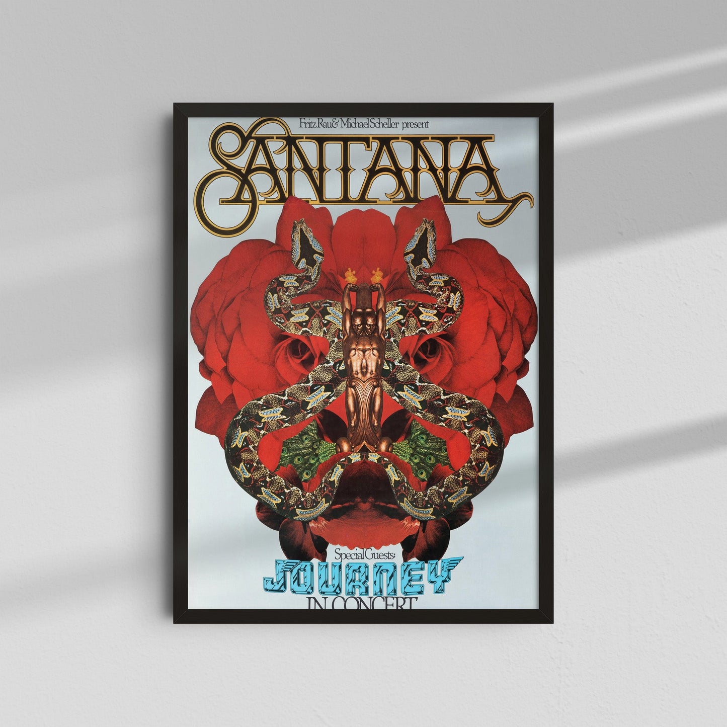 Santana & Journey - Red Mask Poster