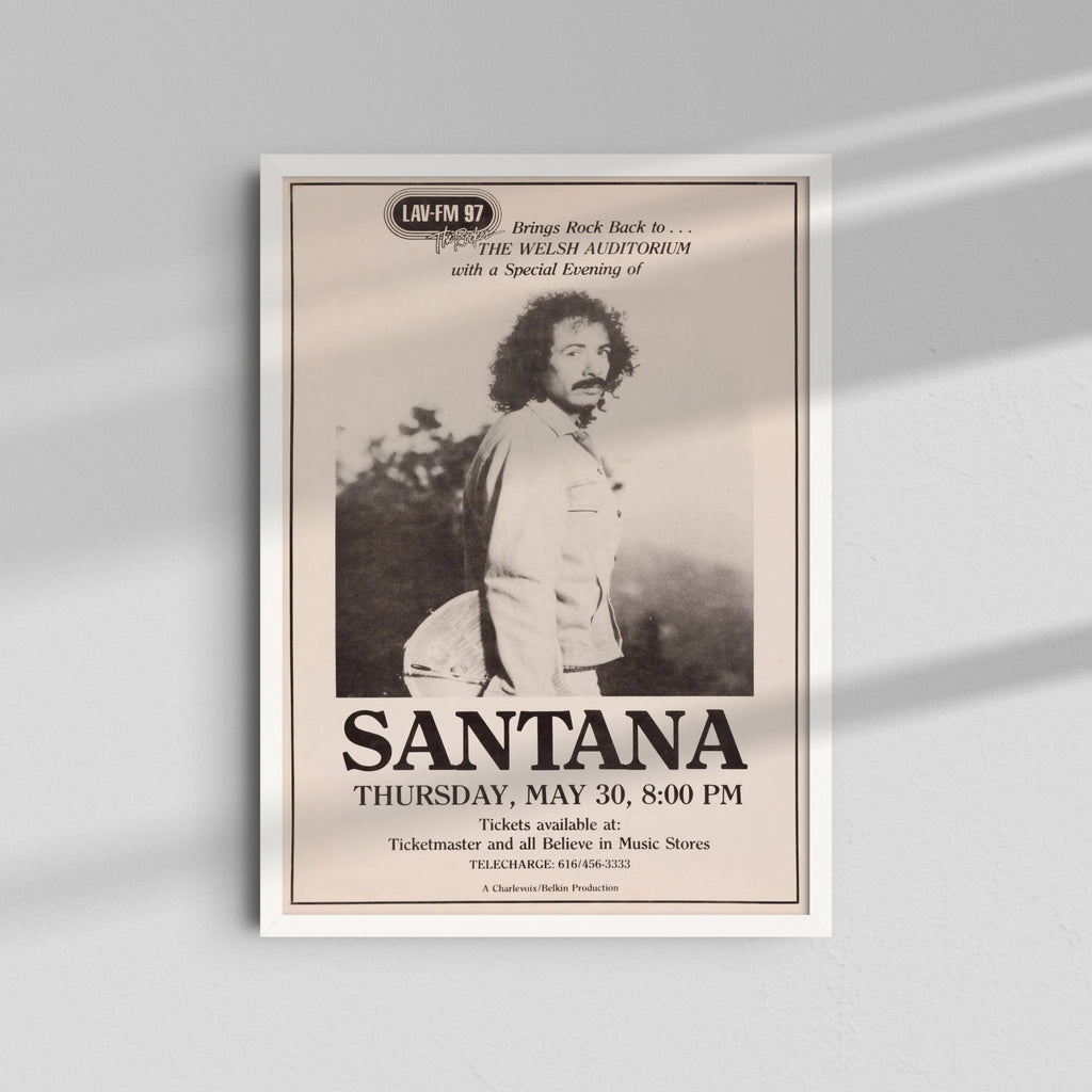 Santana - Black and White Portrait
