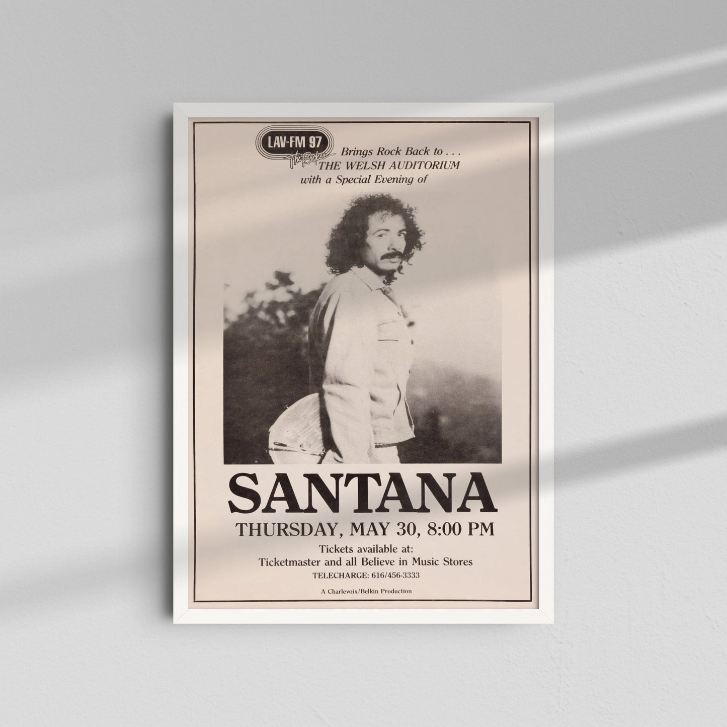 Santana - Black and White Portrait