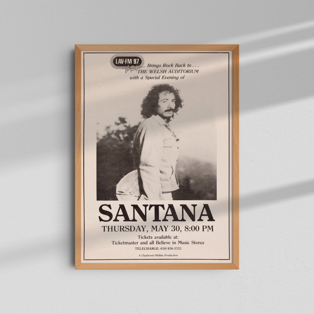 Santana - Black and White Portrait