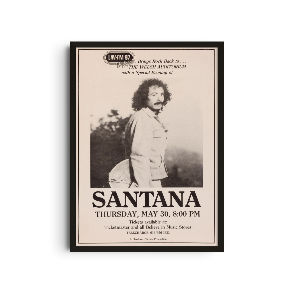 Santana - Black and White Portrait