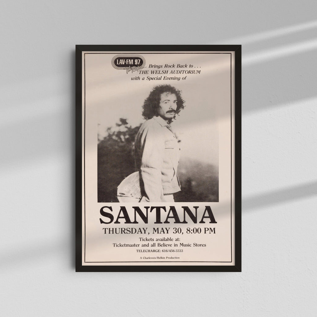 Santana - Black and White Portrait