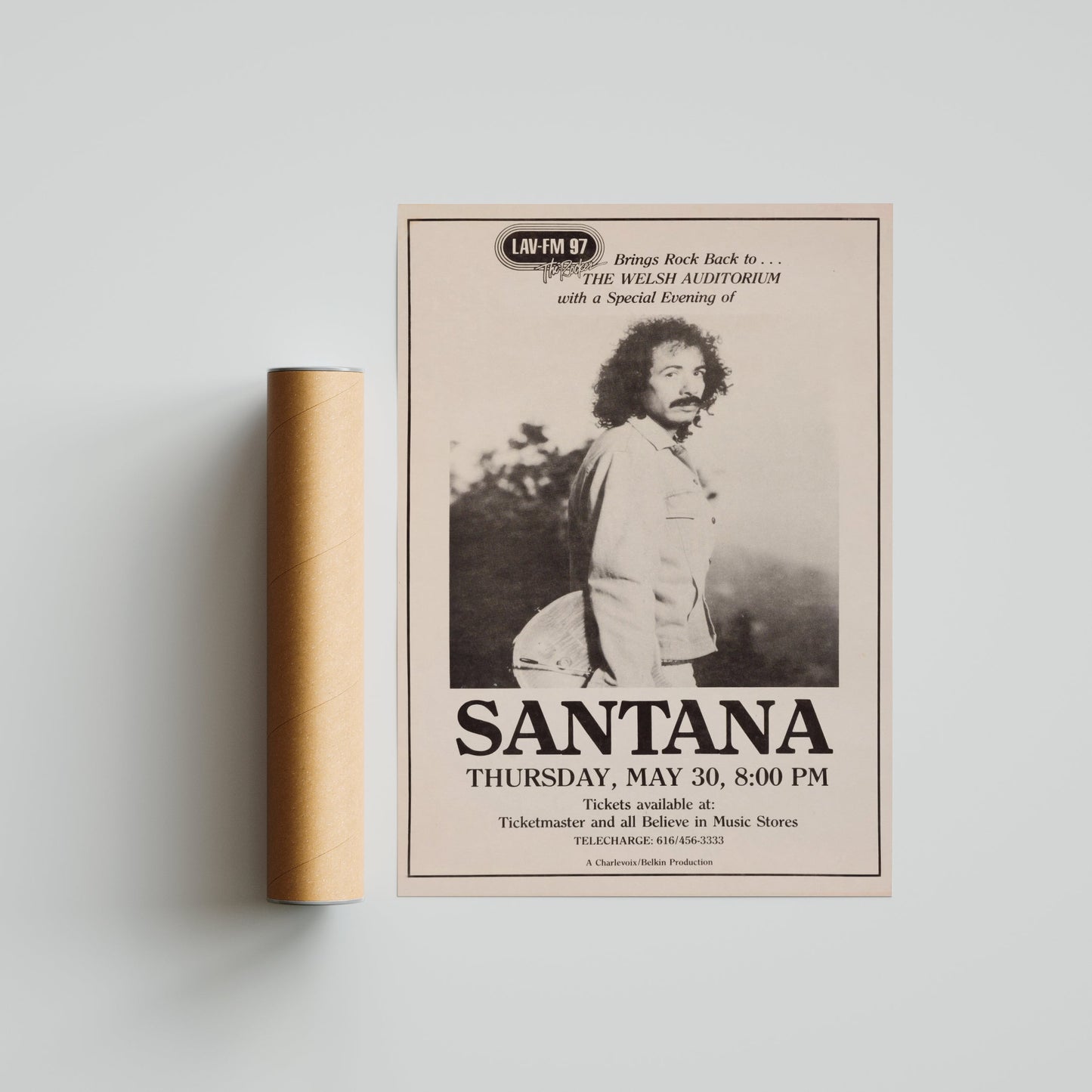 Santana - Black and White Portrait
