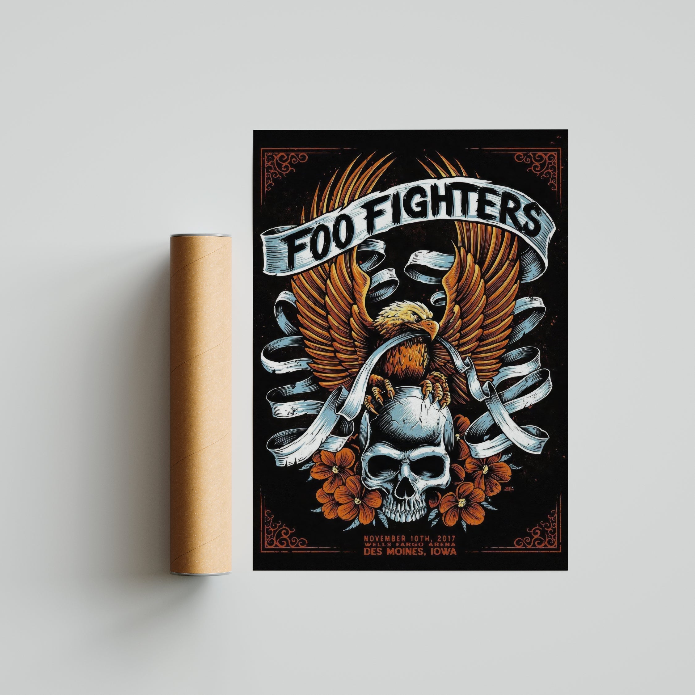 Foo Fighters - Eagle Skull Poster