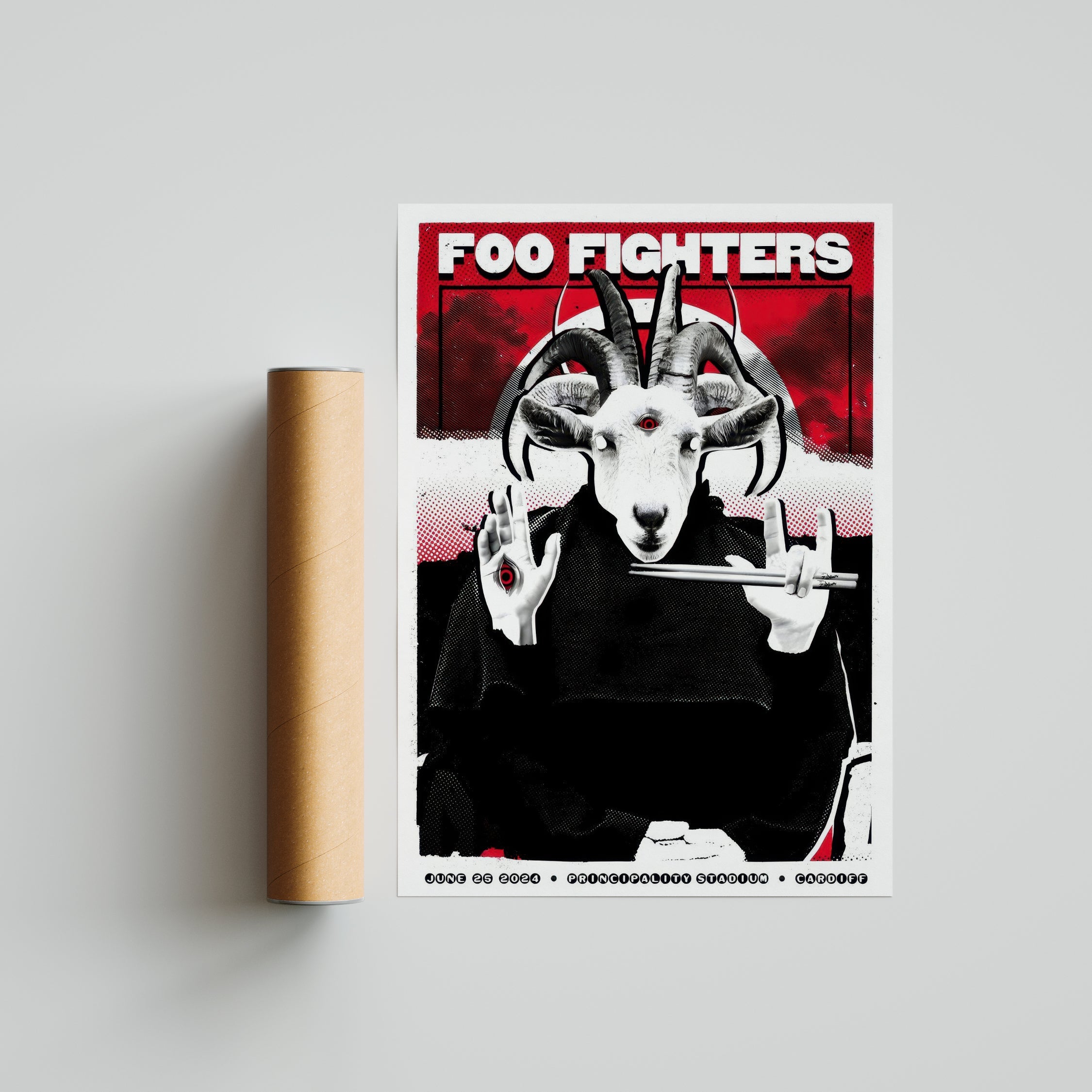 Foo Fighters - Goat Head Poster