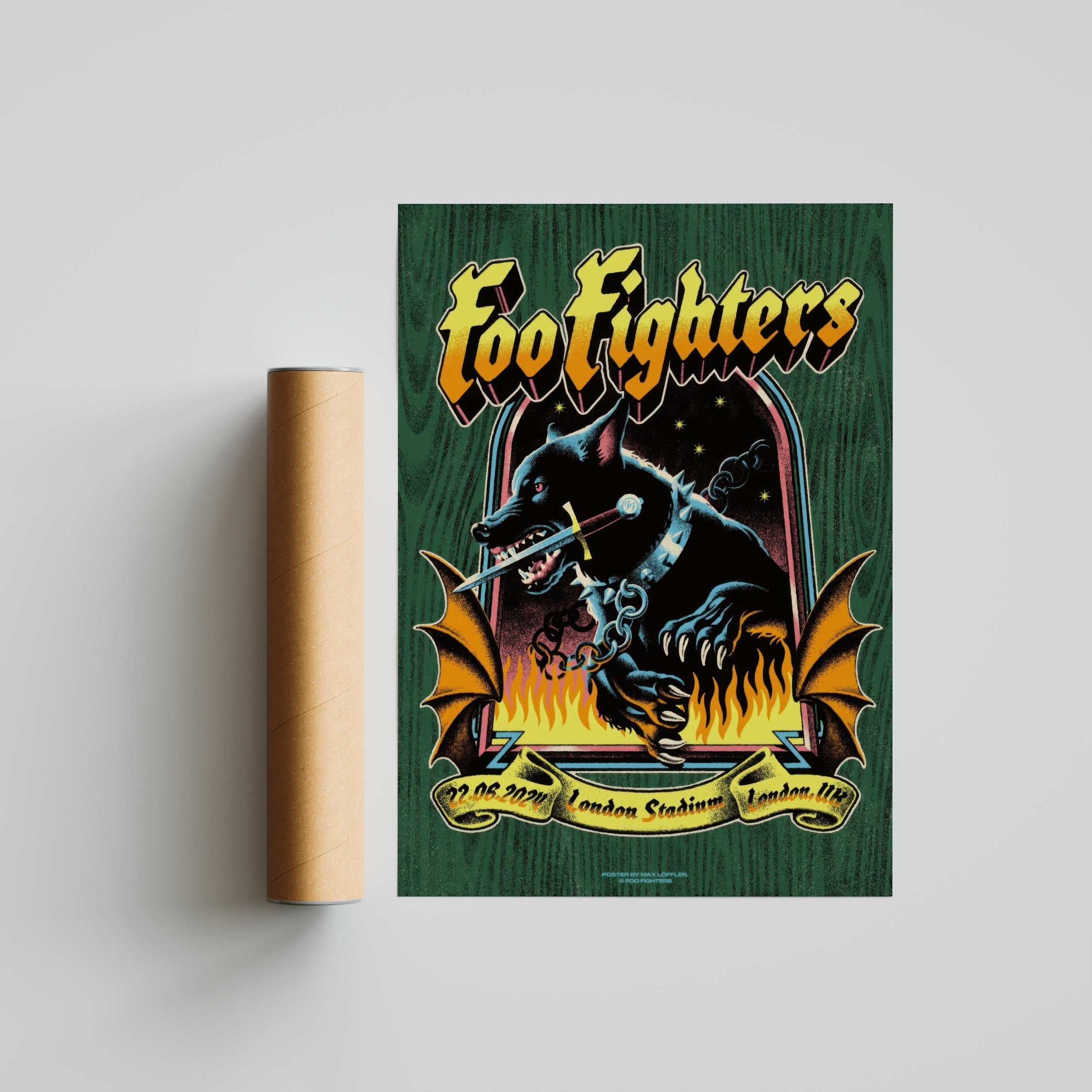Foo Fighters - Dragon Poster