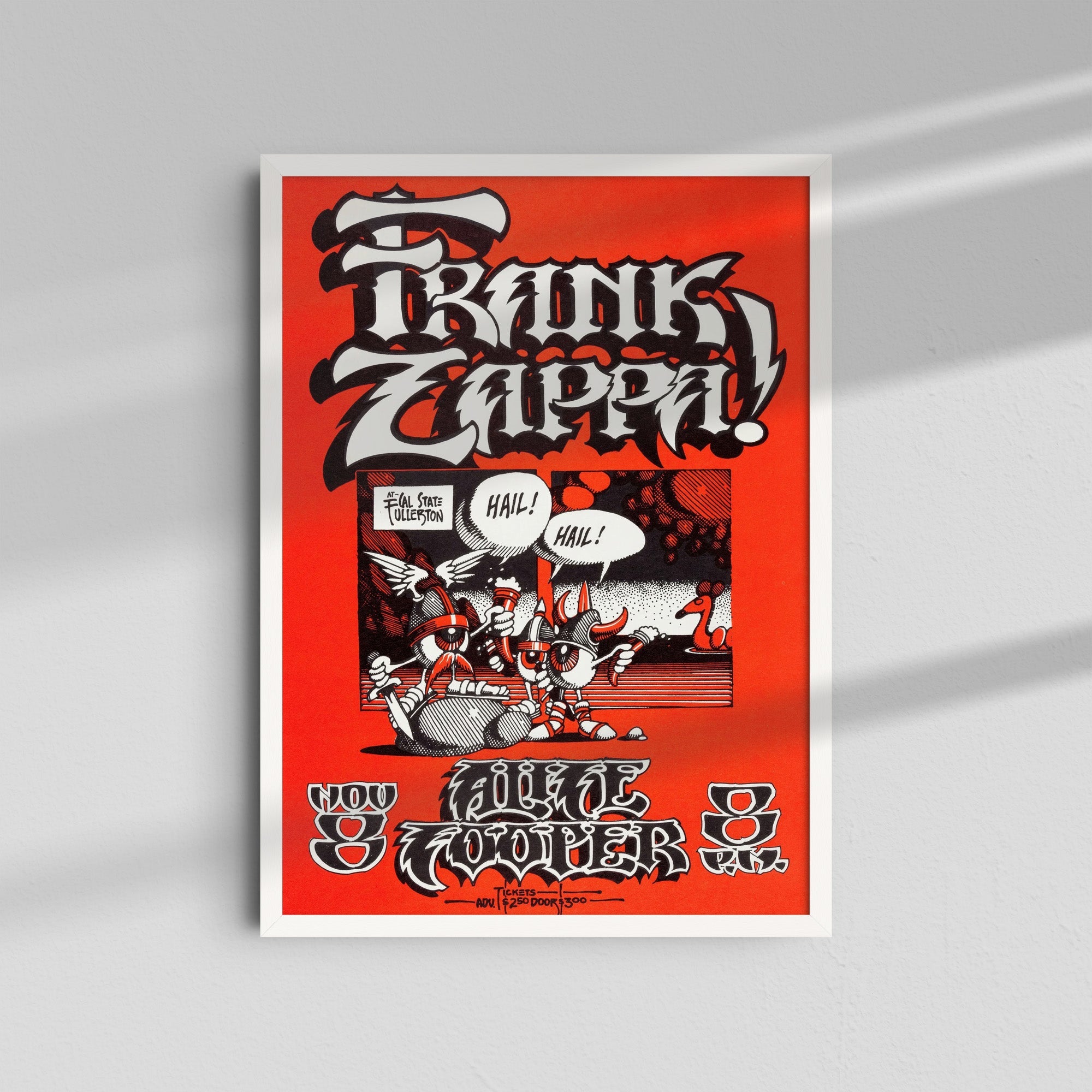 Frank Zappa & Alice Cooper - Red Poster