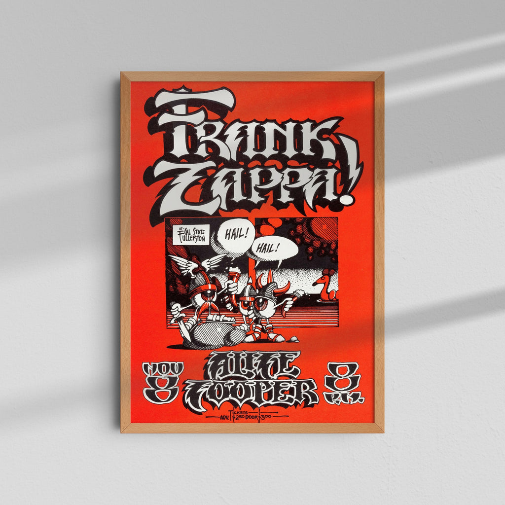 Frank Zappa & Alice Cooper - Red Poster