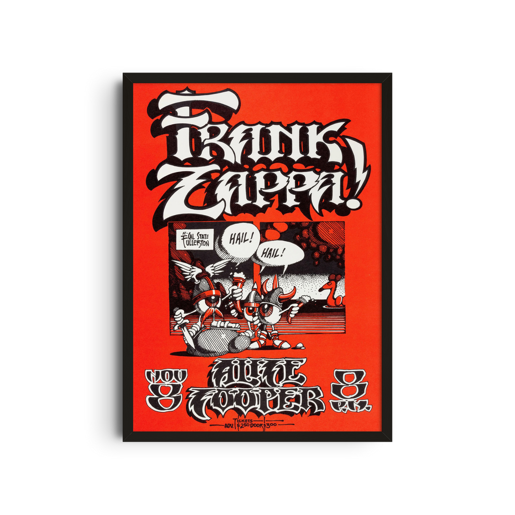 Frank Zappa & Alice Cooper - Red Poster