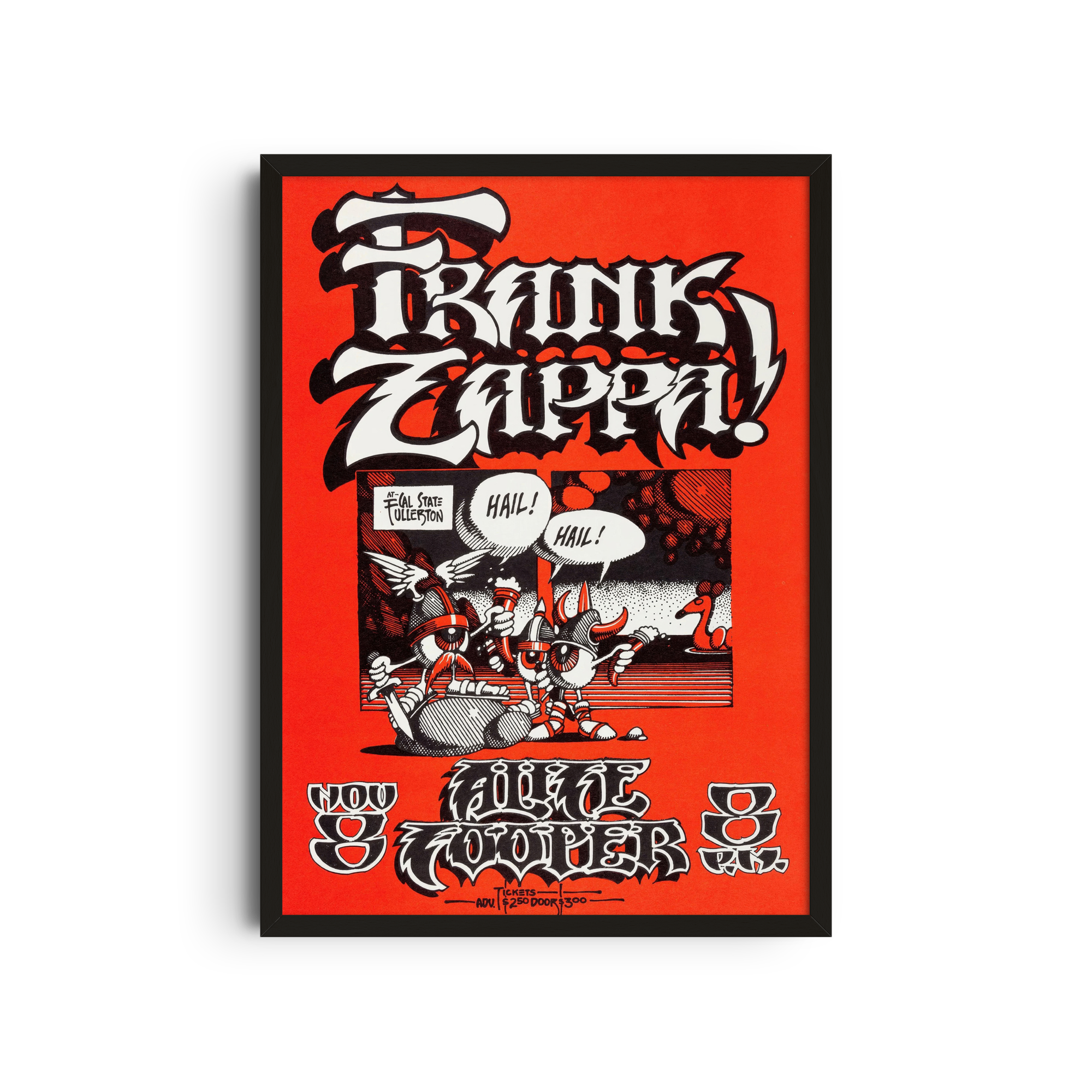 Frank Zappa & Alice Cooper - Red Poster