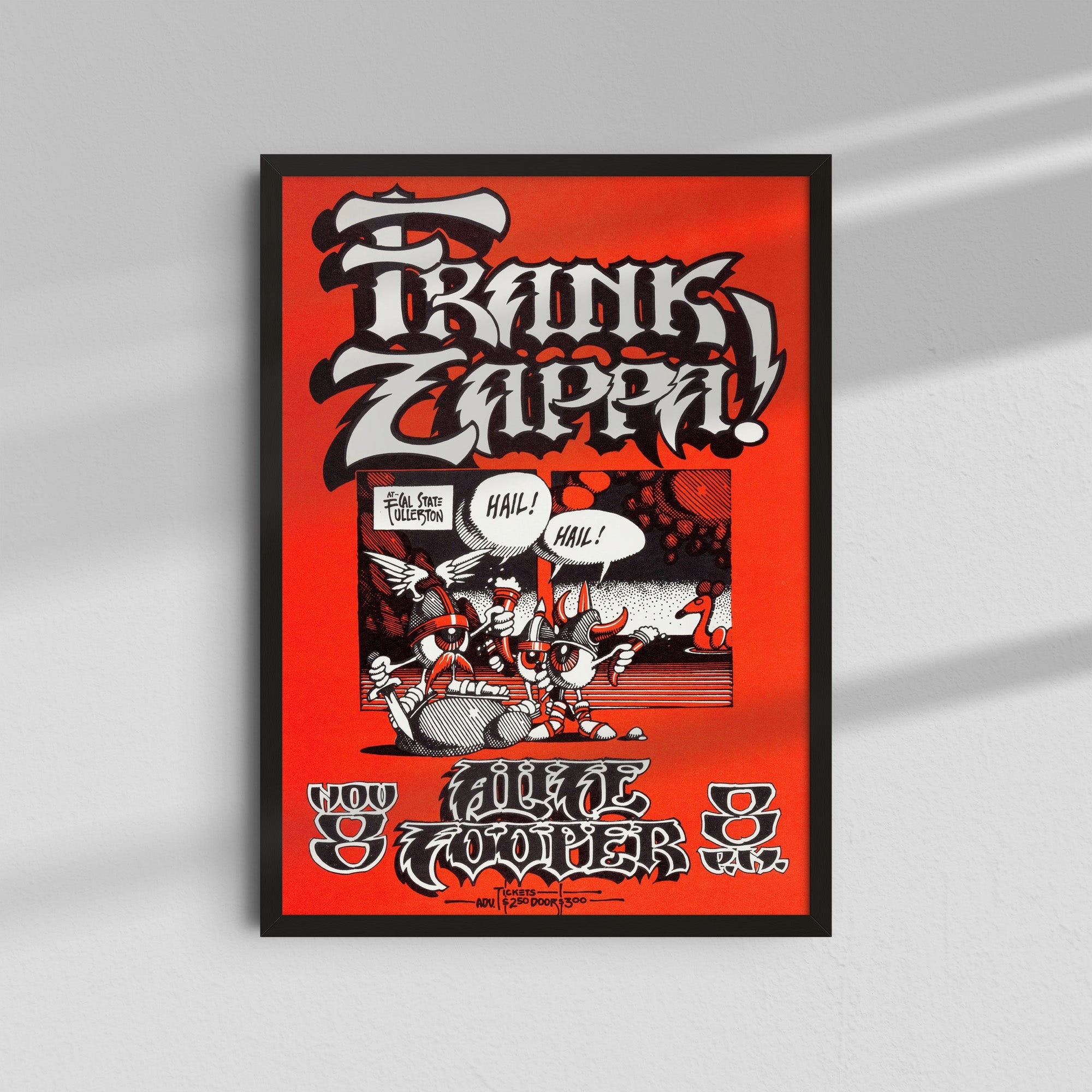 Frank Zappa & Alice Cooper - Red Poster