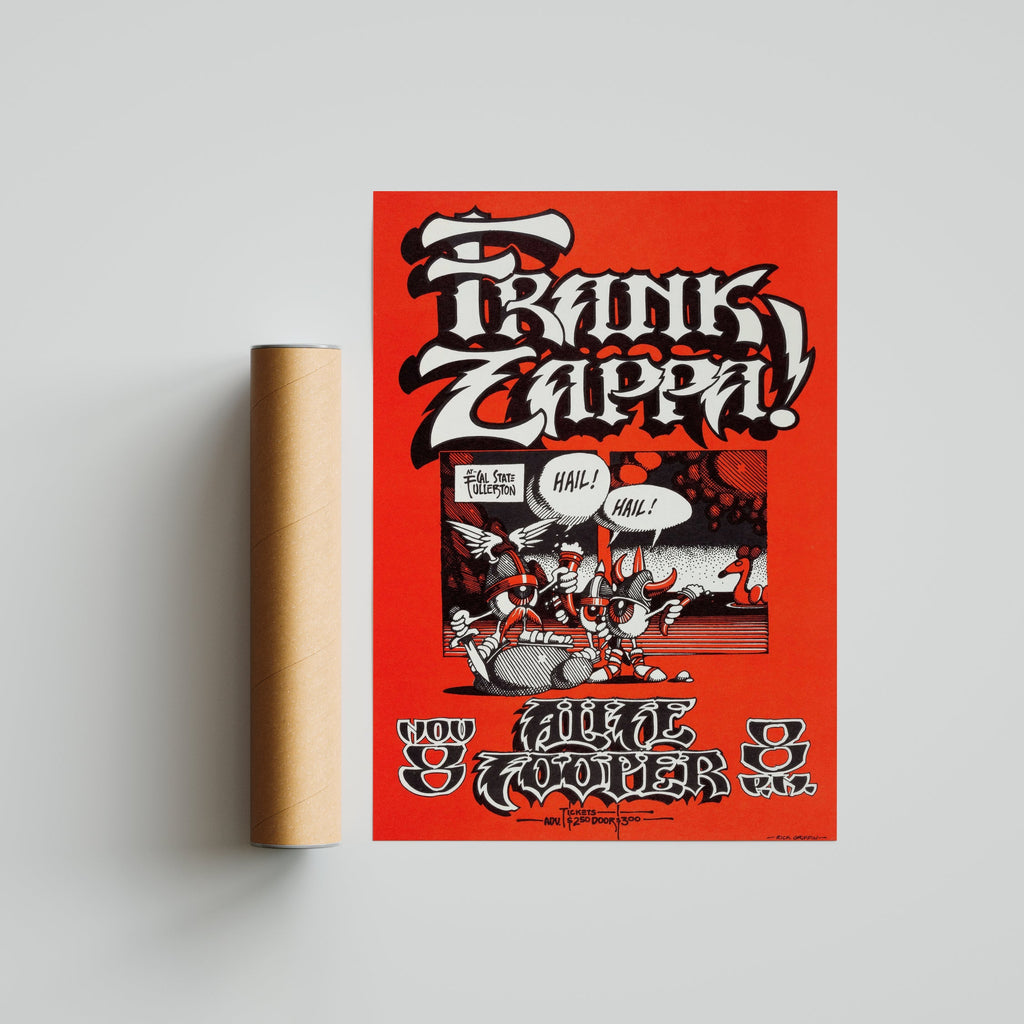 Frank Zappa & Alice Cooper - Red Poster