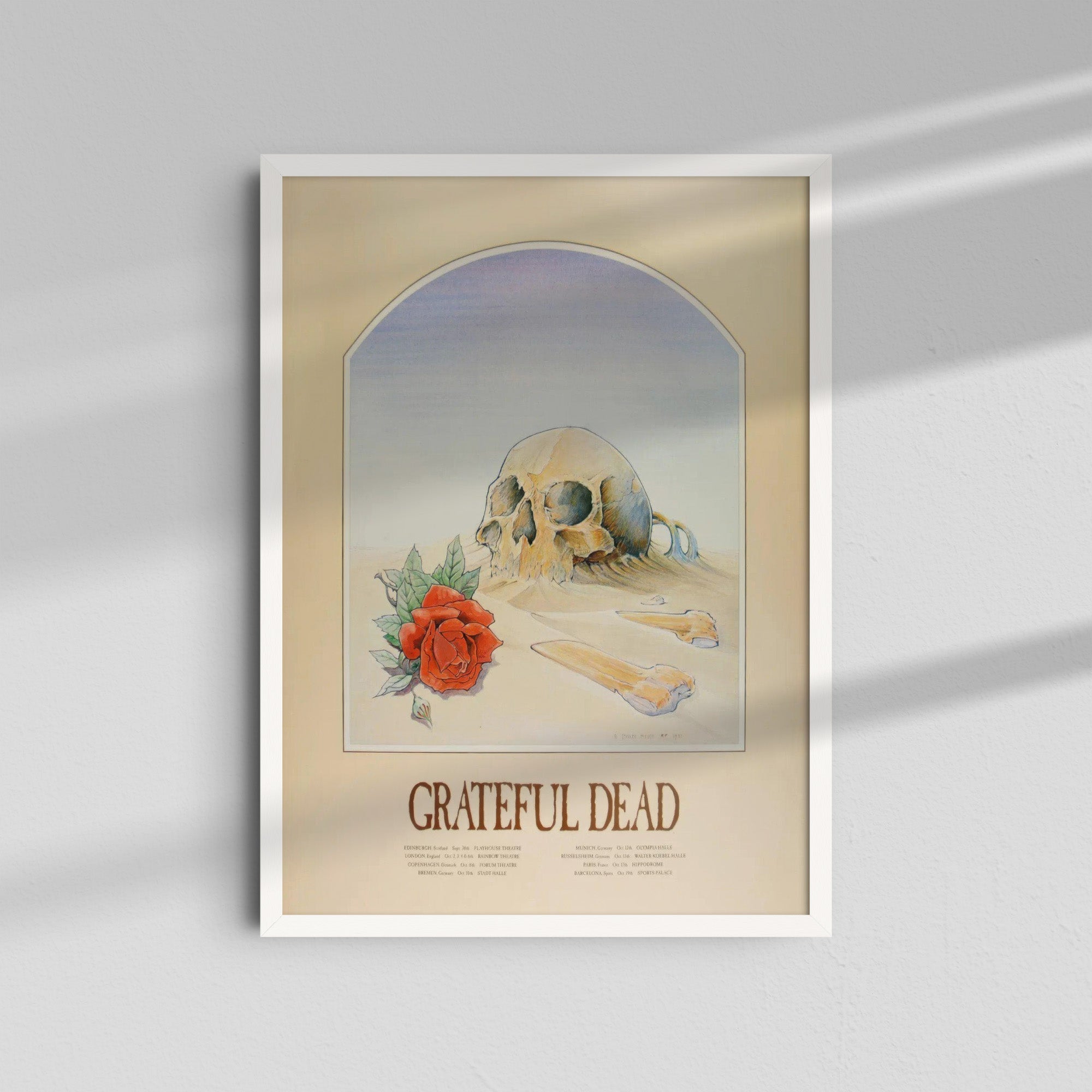 Grateful Dead - Skull Rose