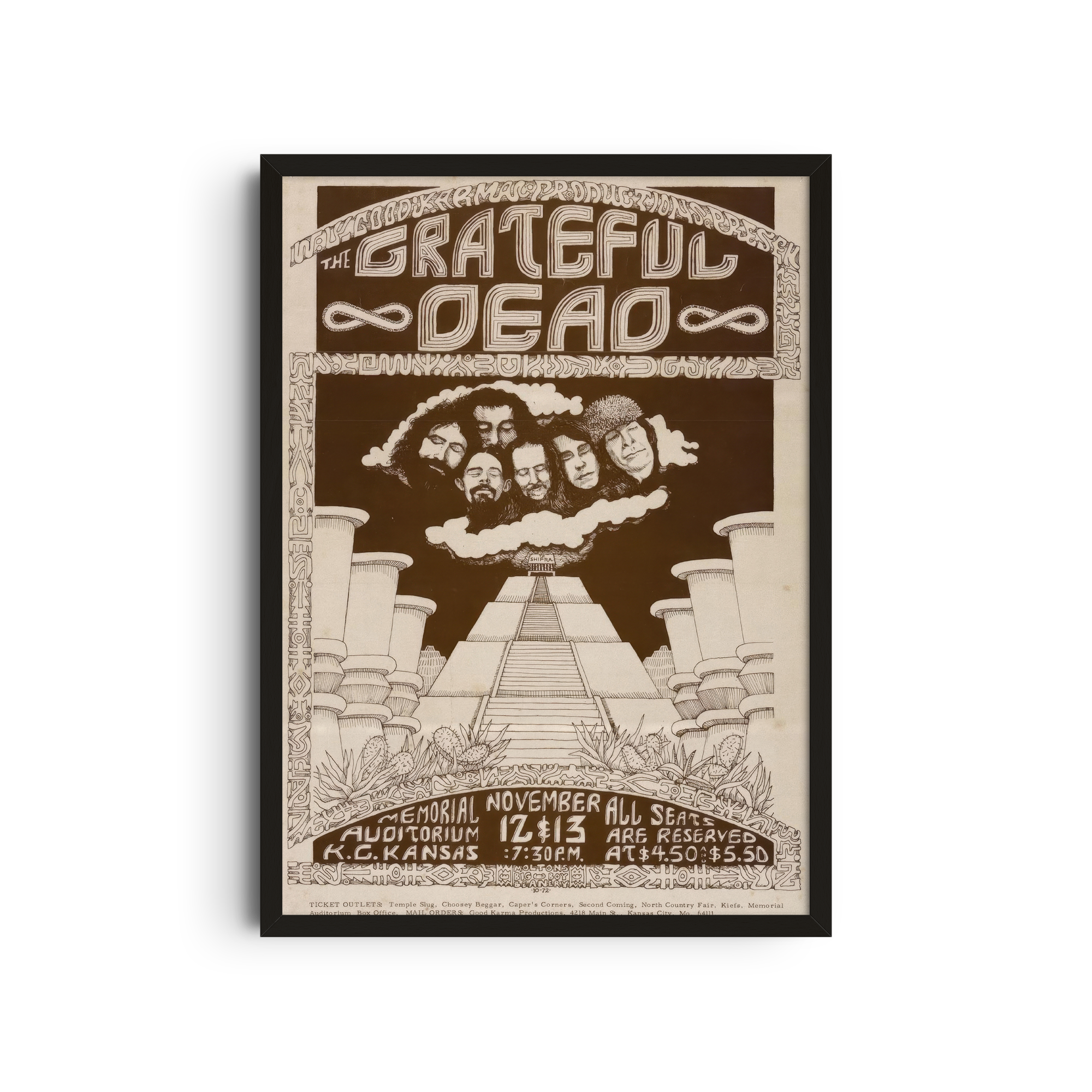 Grateful Dead - Pyramids Poster