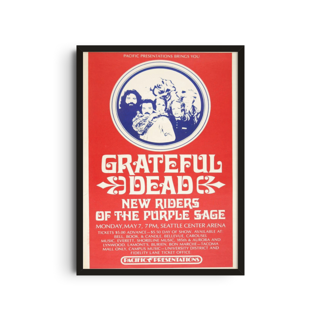 Grateful Dead - Red Riders Poster