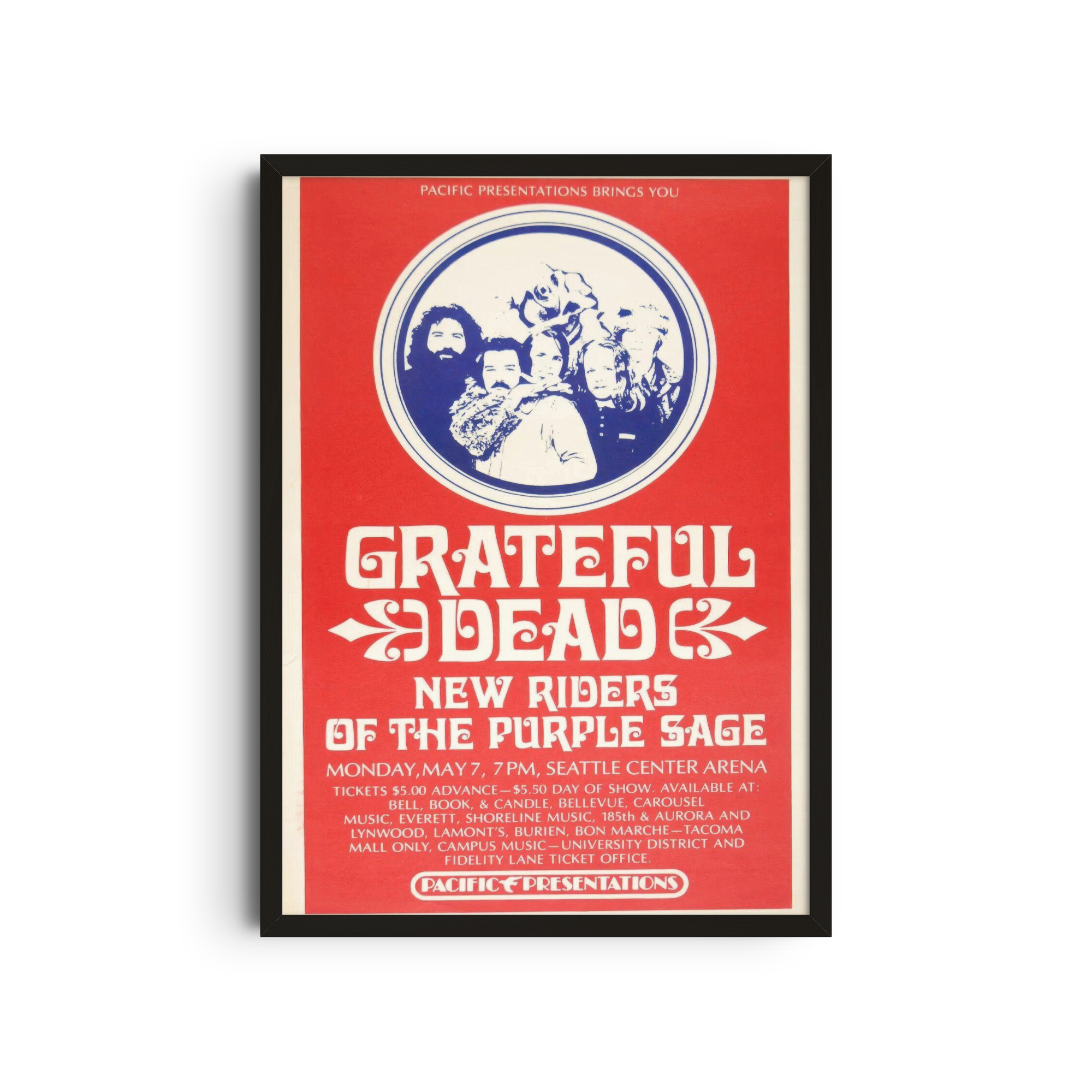 Grateful Dead - Red Riders Poster