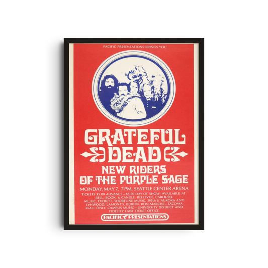 Grateful Dead - Red Riders Poster