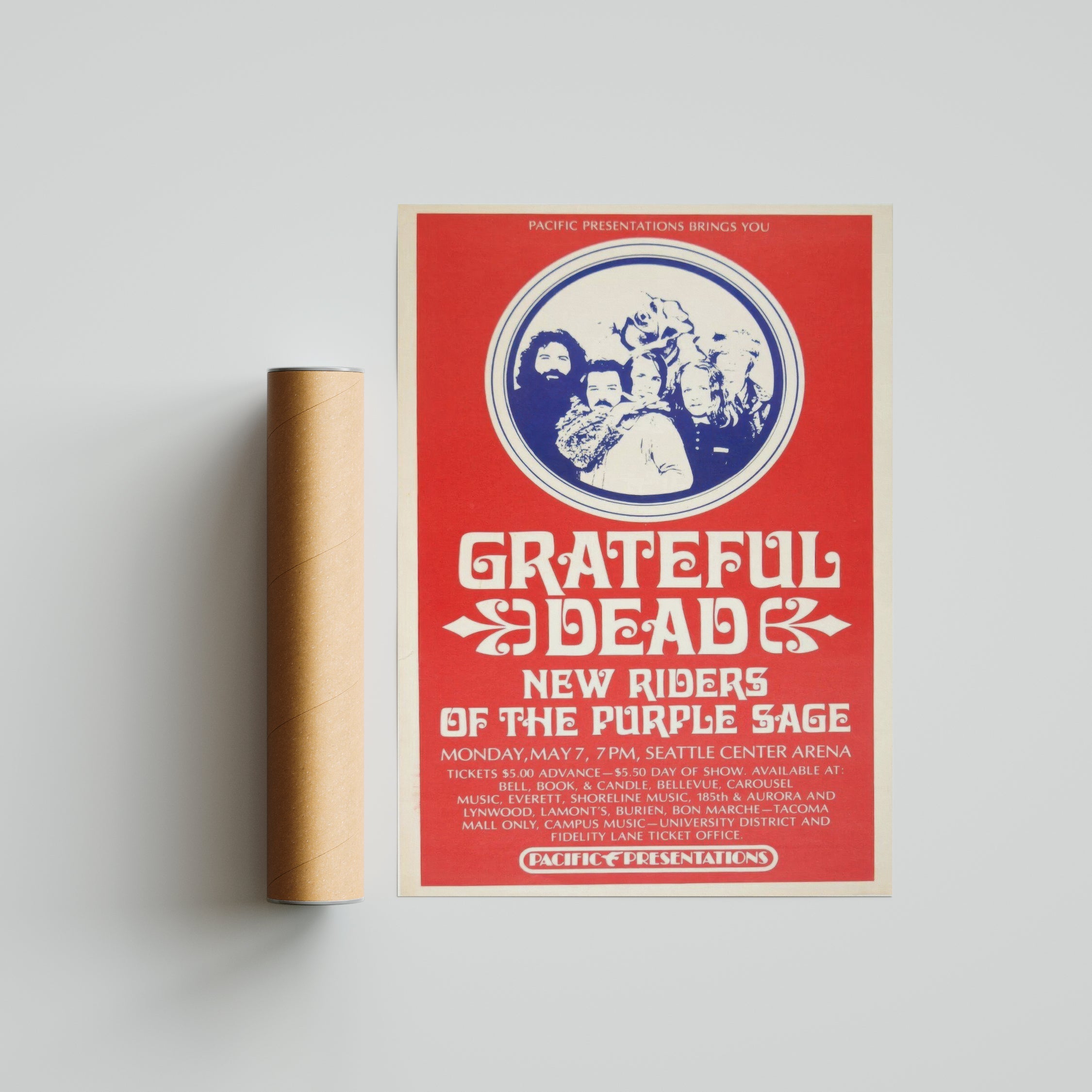 Grateful Dead - Red Riders Poster
