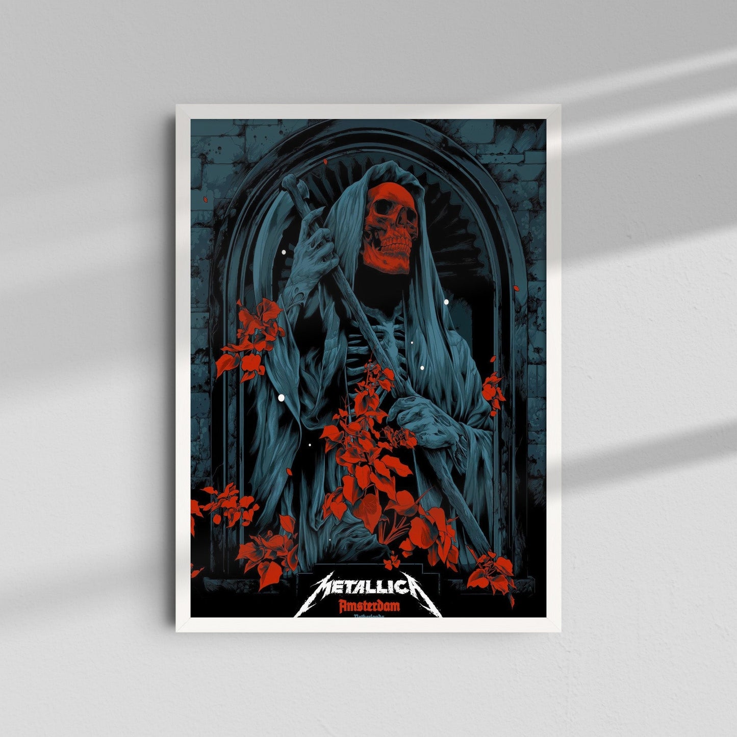 Metallica - Red Roses Poster