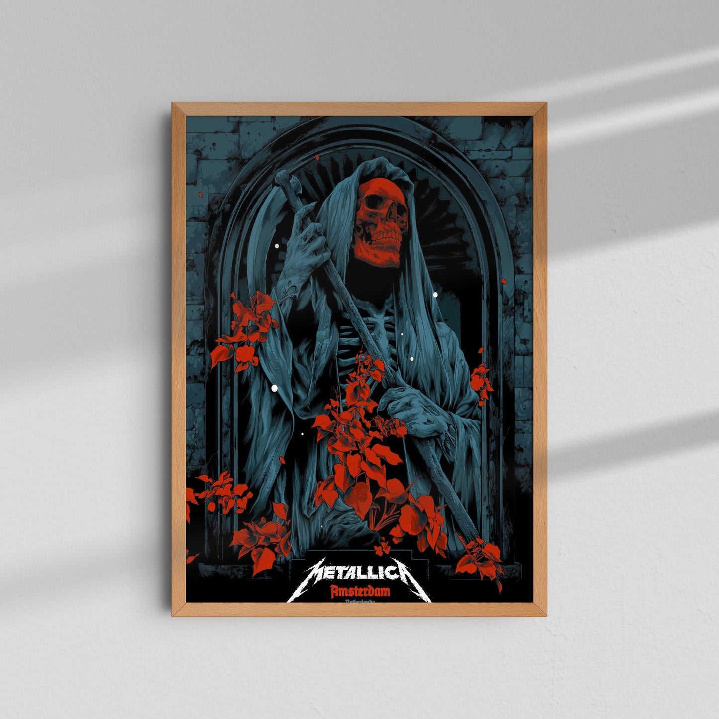 Metallica - Red Roses Poster