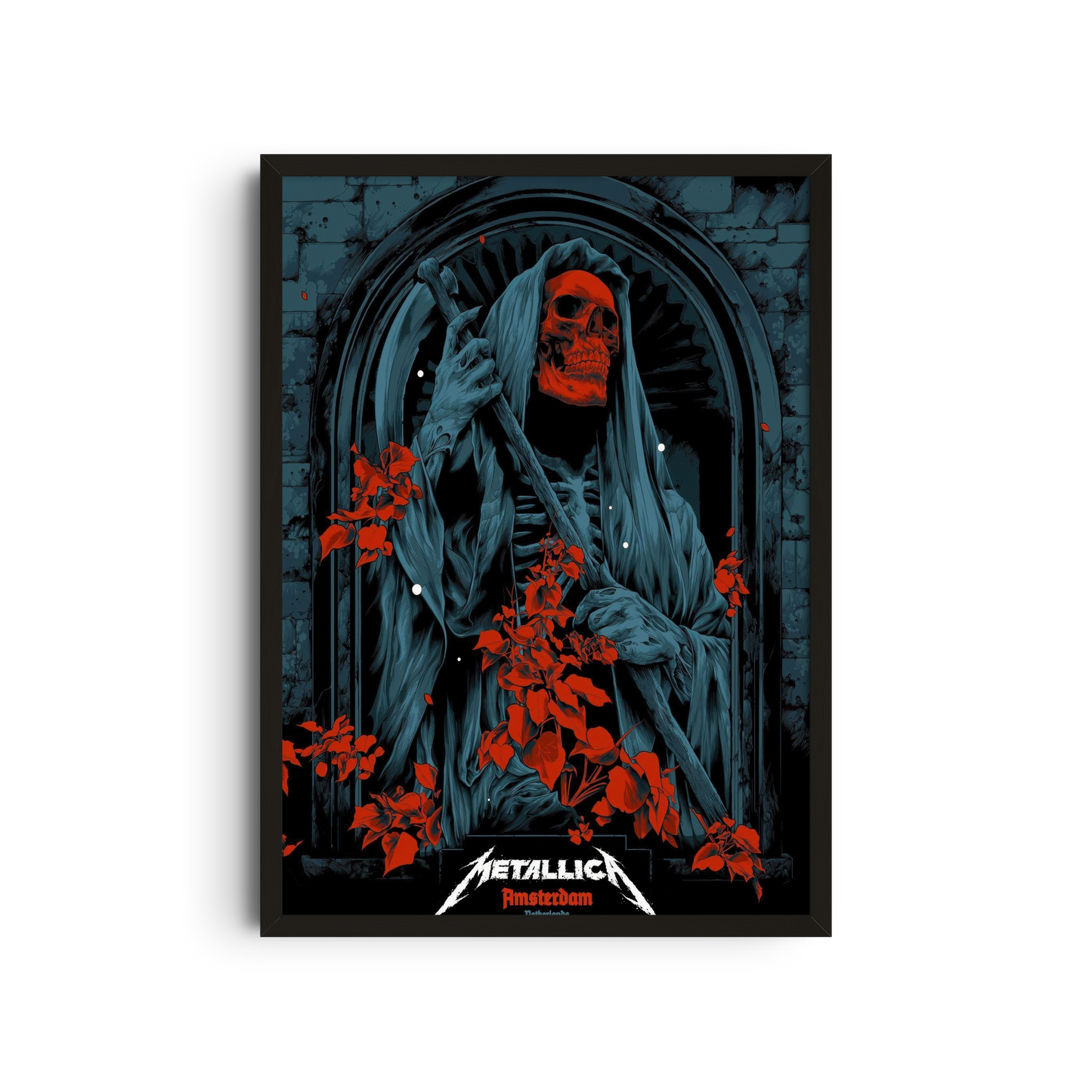 Metallica - Red Roses Poster