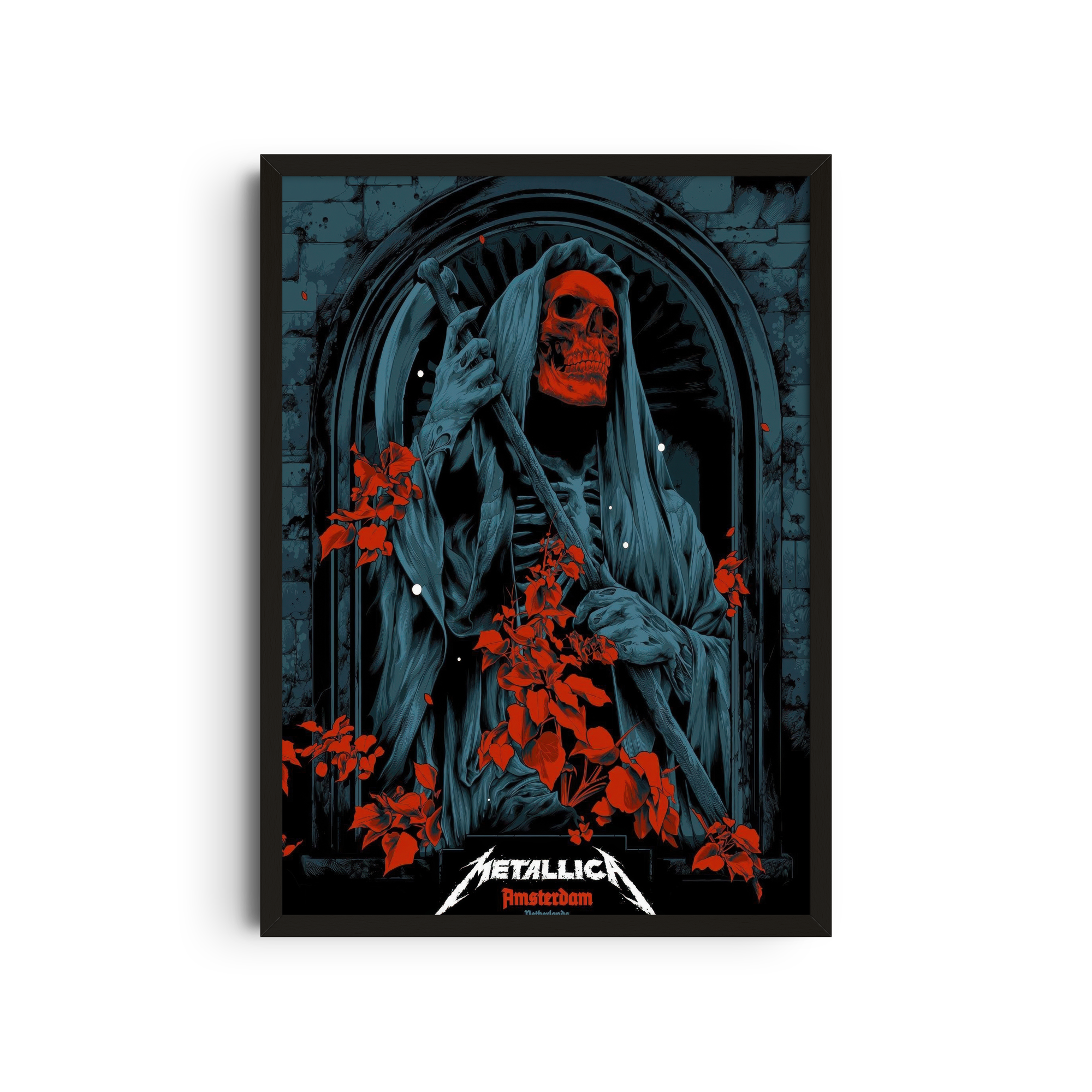 Metallica - Red Roses Poster